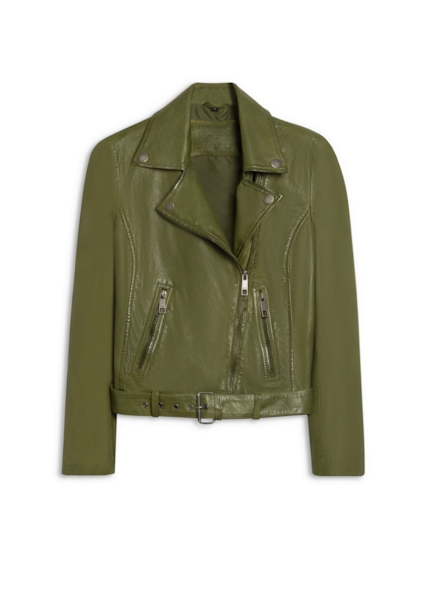 Jaqueta  Leather Perfecto Verde Militar