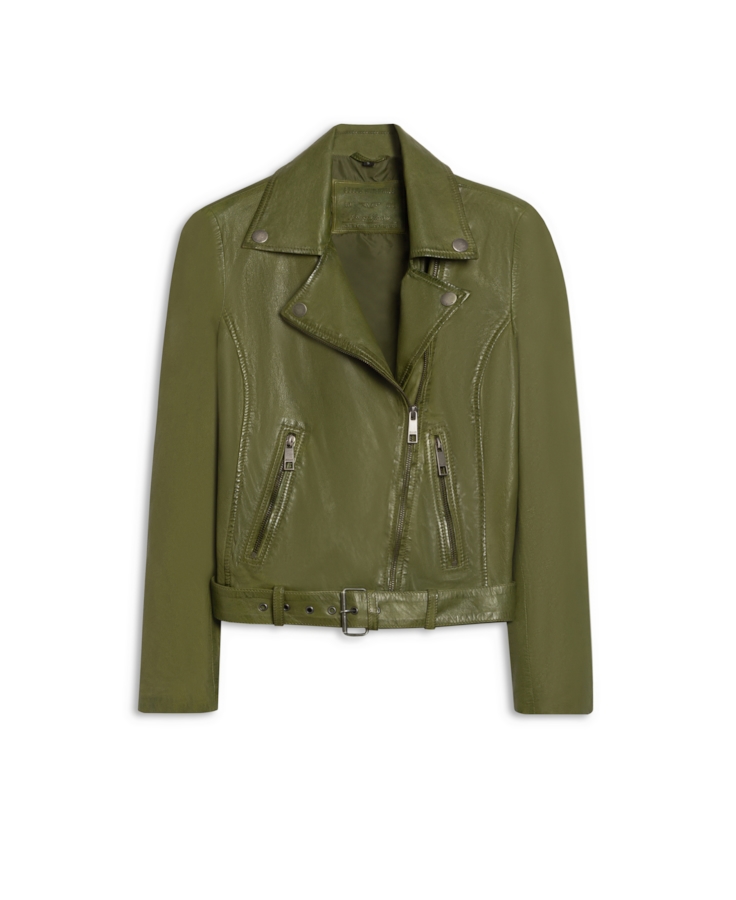 Jaqueta  Leather Perfecto Verde Militar