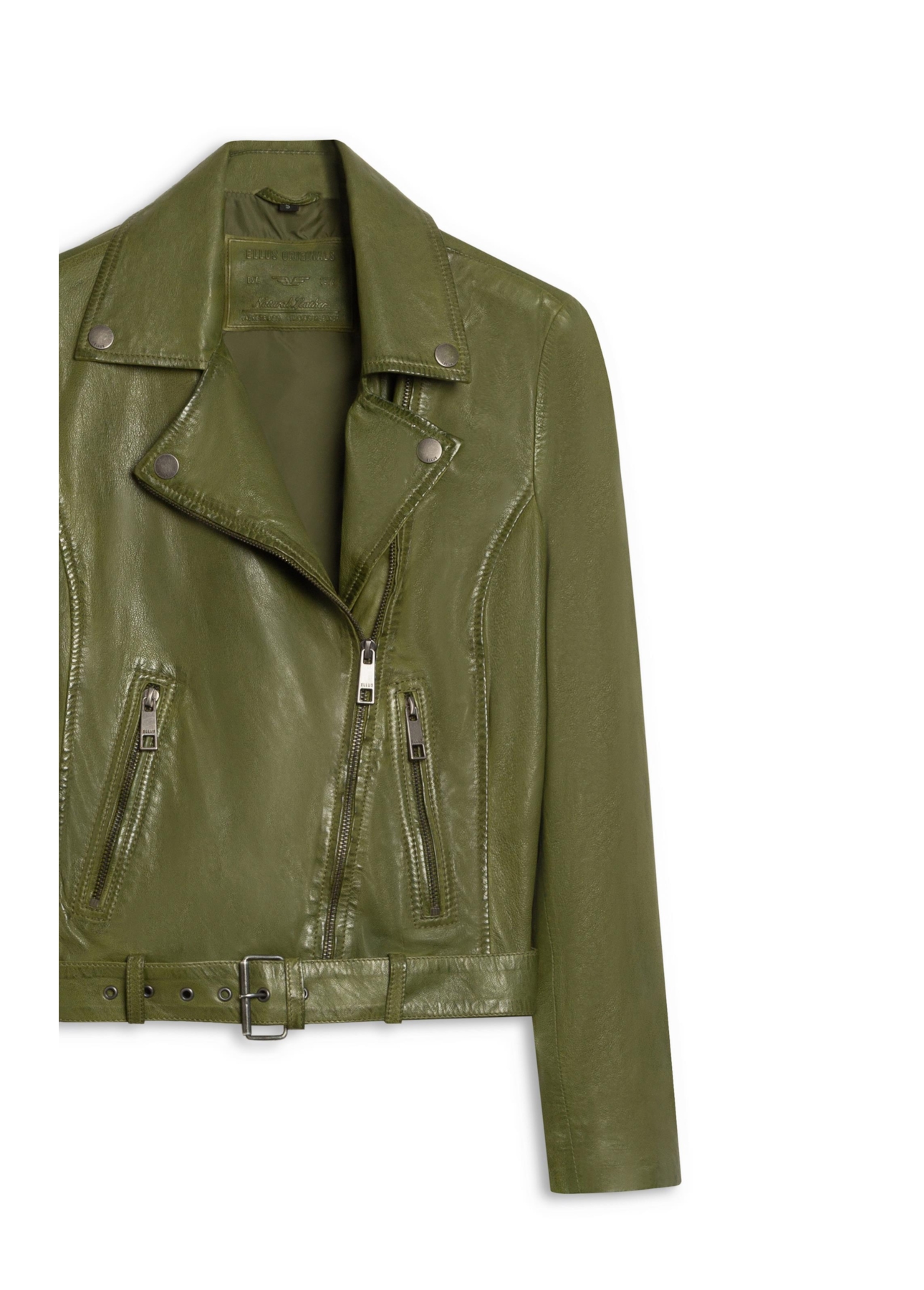 Jaqueta  Leather Perfecto Verde Militar