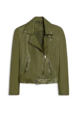 Jaqueta  Leather Perfecto Verde Militar