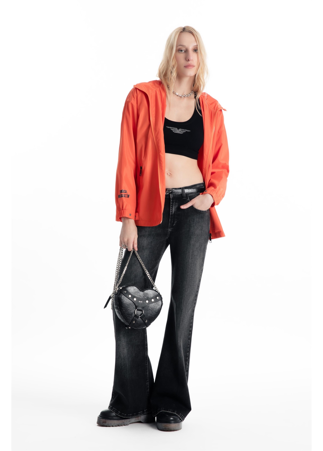 Jaqueta Light Nylon Duff Rock Laranja