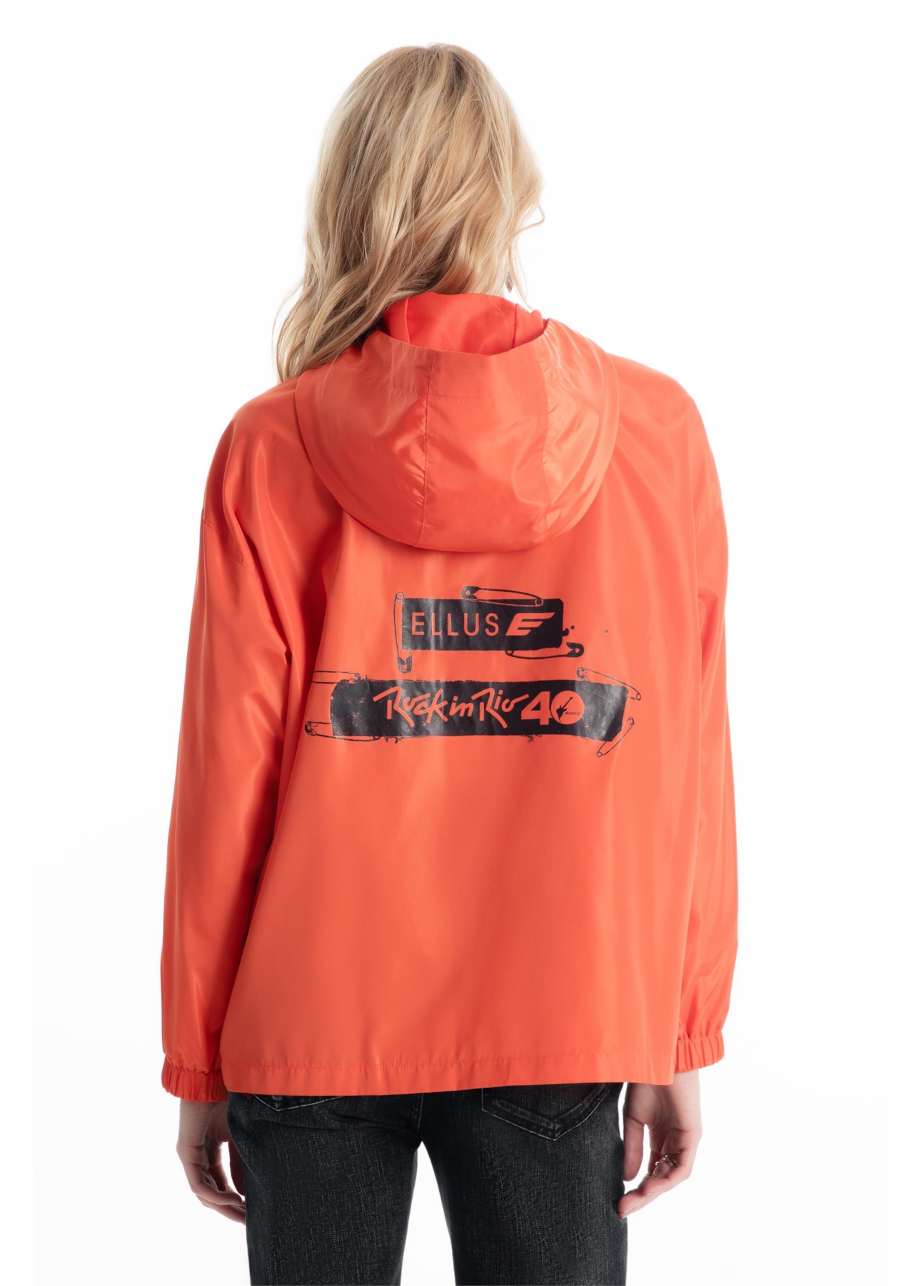 Jaqueta Light Nylon Duff Rock Laranja