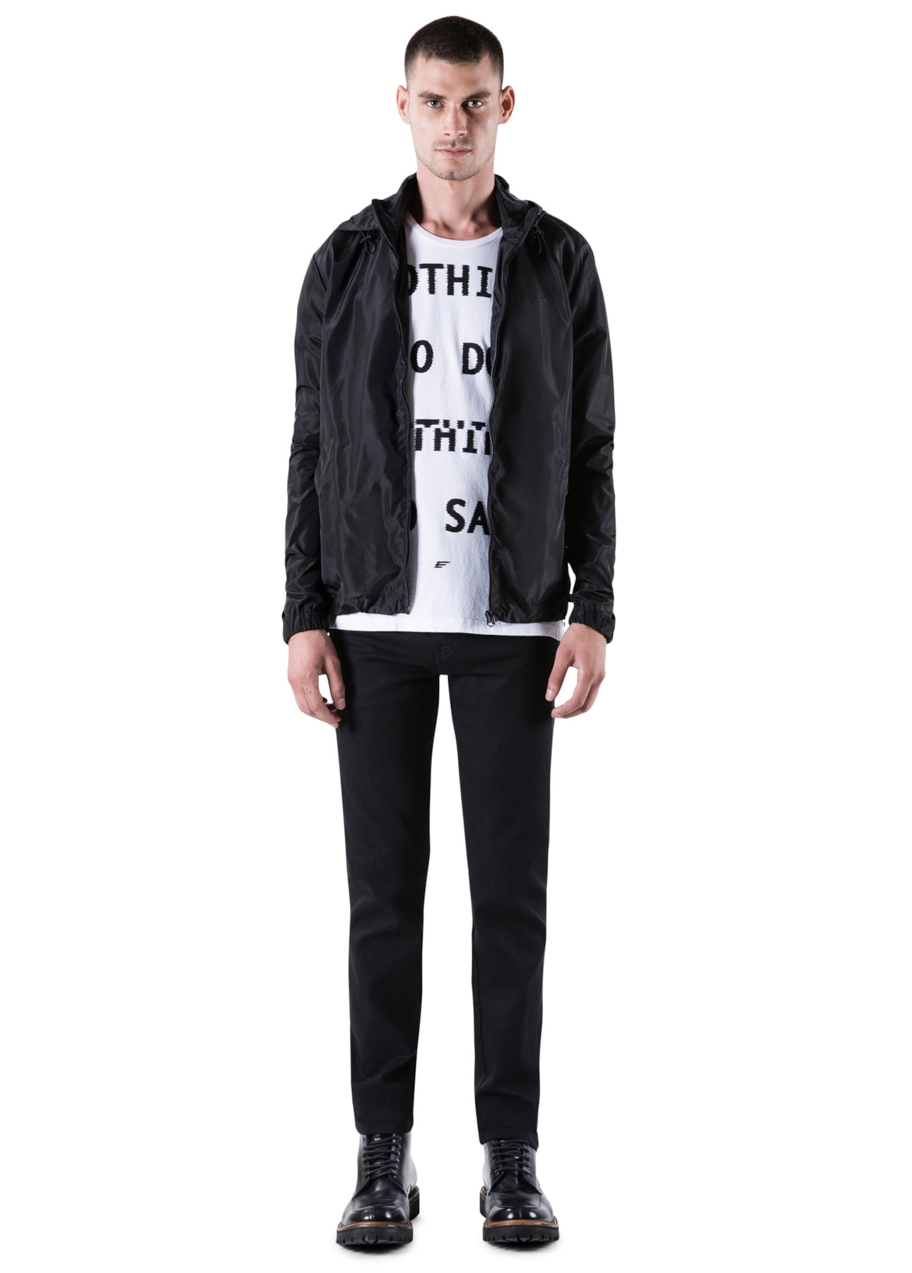 Jaqueta Light Nylon Windbreaker Preto