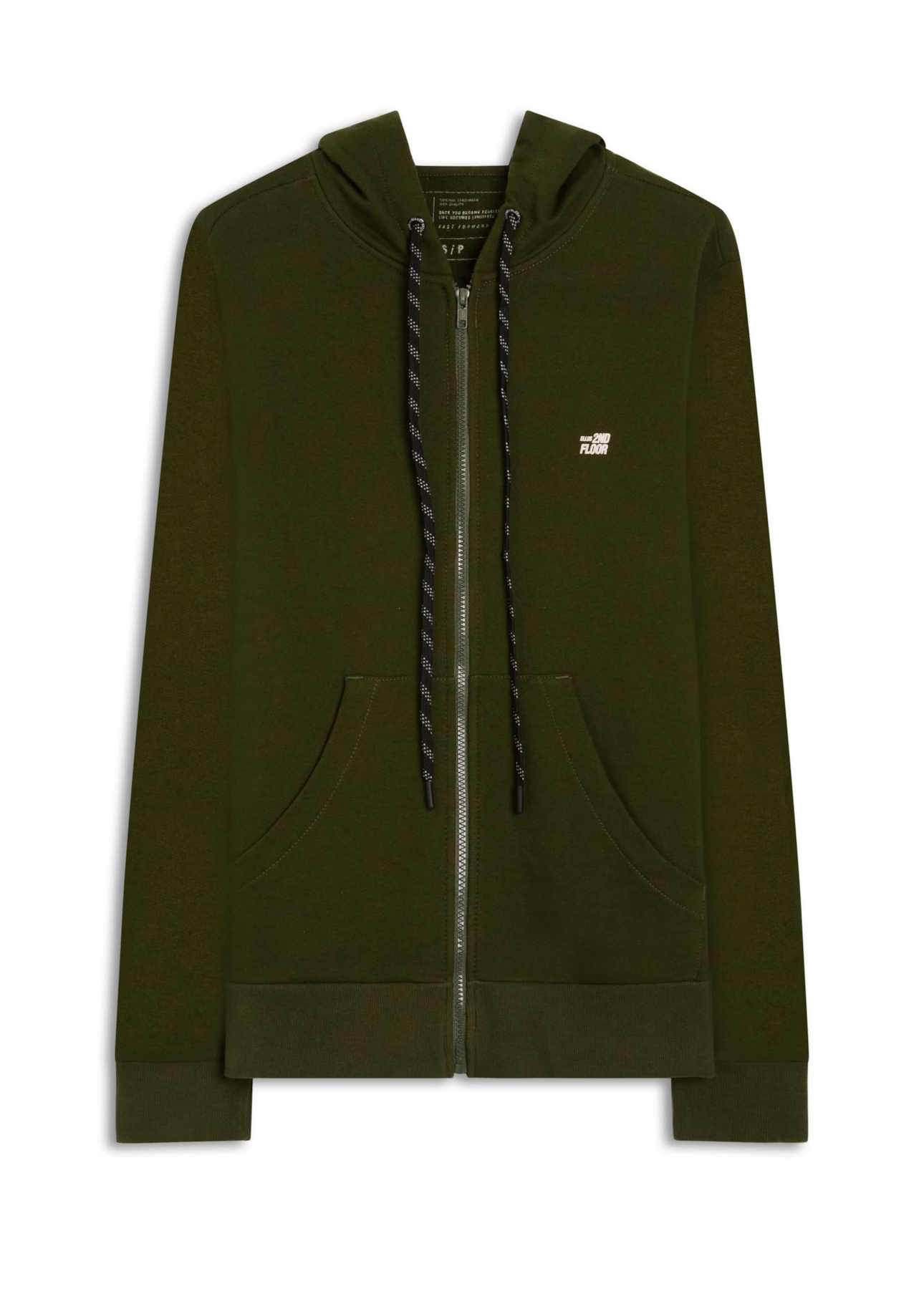 Jaqueta Moletom Basic Verde Militar