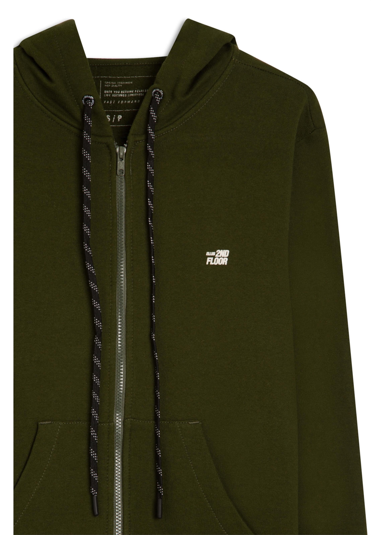 Jaqueta Moletom Basic Verde Militar