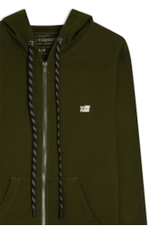 Jaqueta Moletom Basic Verde Militar