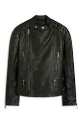 Jaqueta Motorcycle Leather Preto