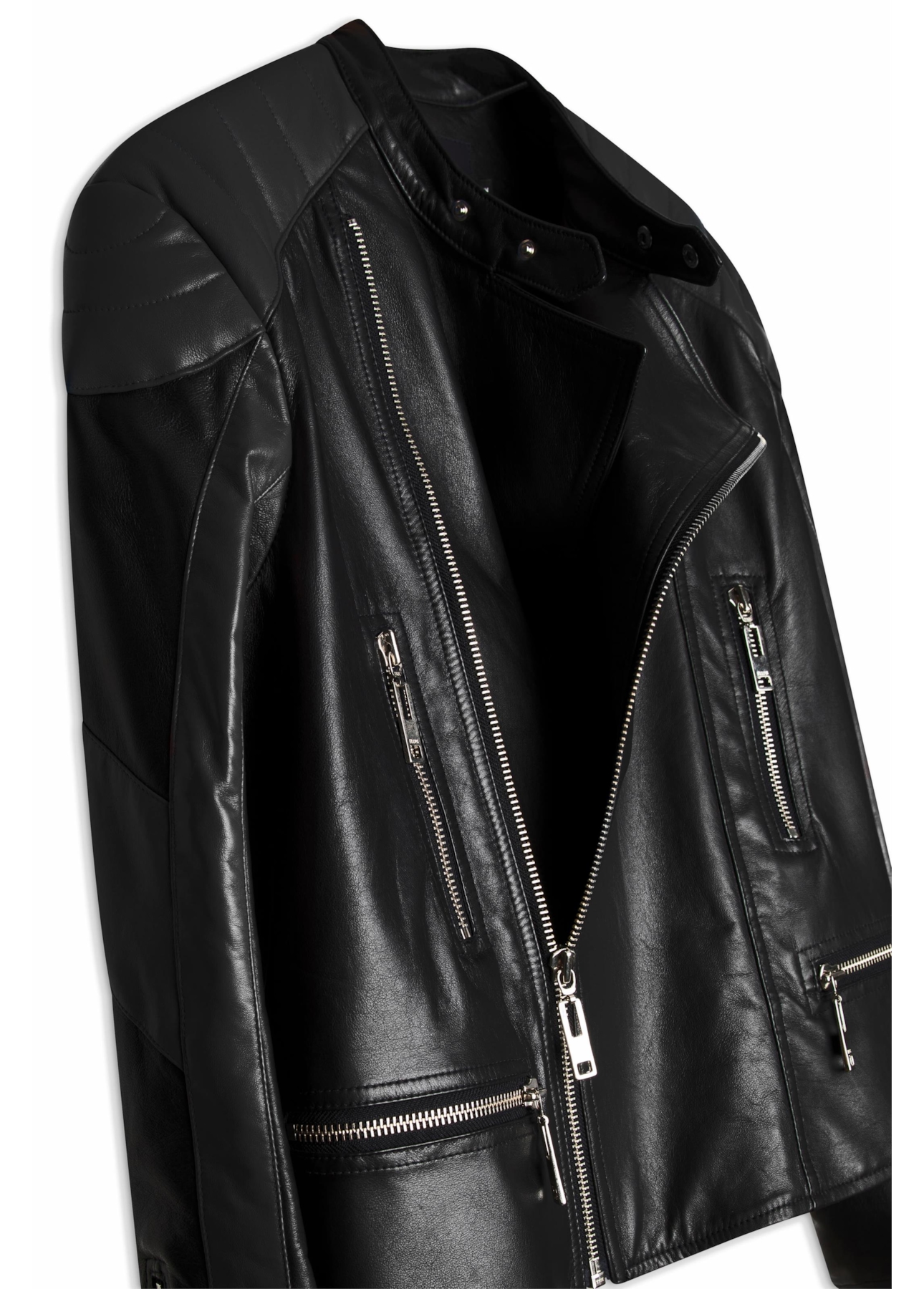 Jaqueta Motorcycle Leather Preto