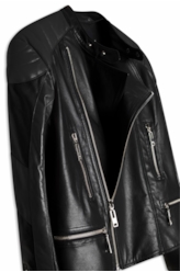 Jaqueta Motorcycle Leather Preto