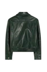 Jaqueta Nat Leather Bomber Ribbed Bottle