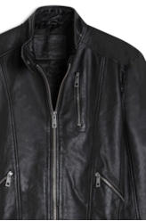 Jaqueta Natural Leather Biker Preto