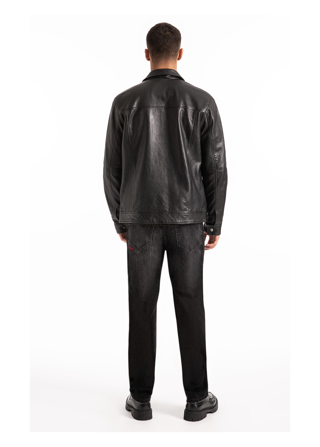 Jaqueta Natural Leather Golf Preto