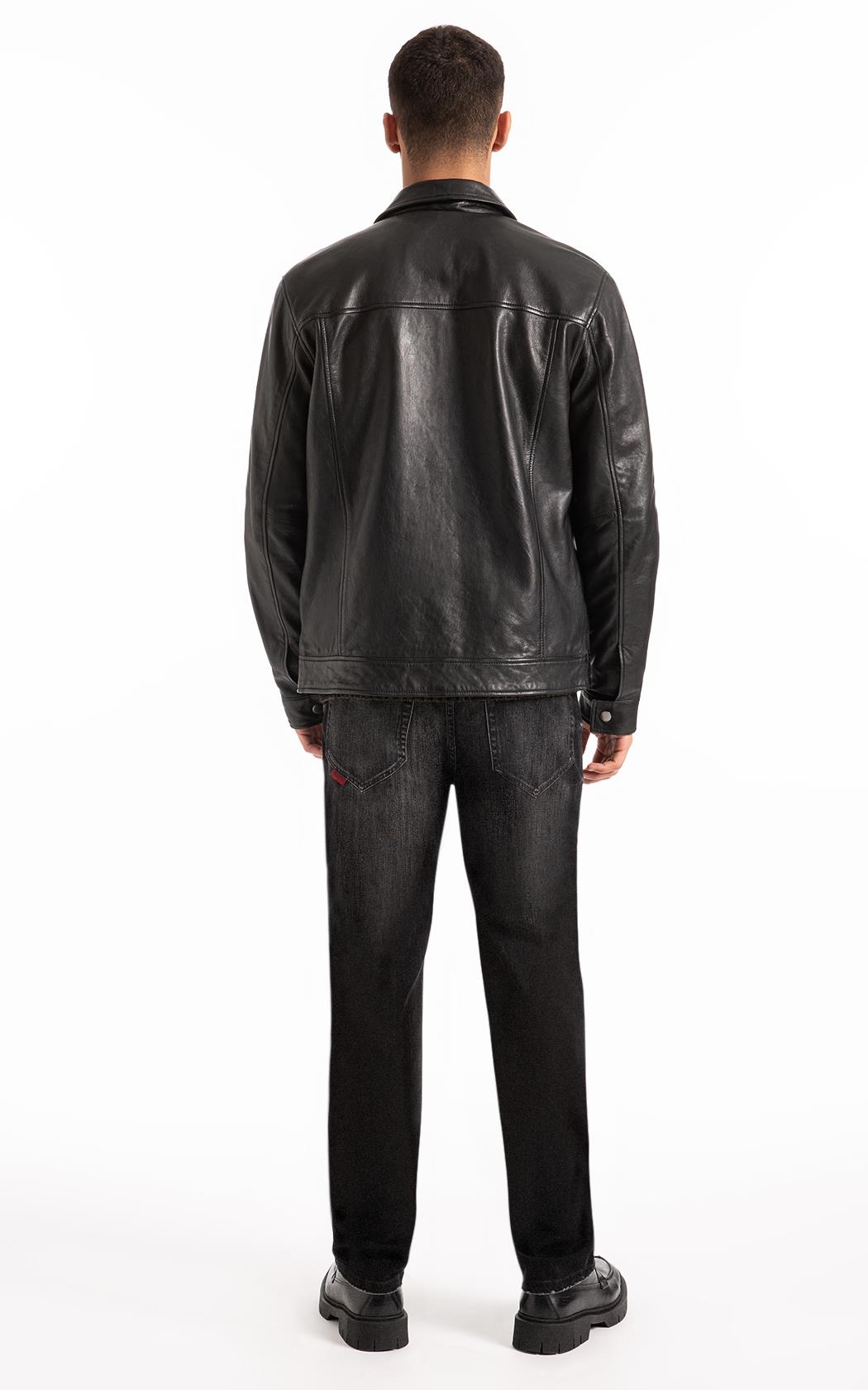 Jaqueta Natural Leather Golf Preto