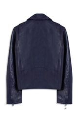 Jaqueta Natural Leather Signature Purple Blue