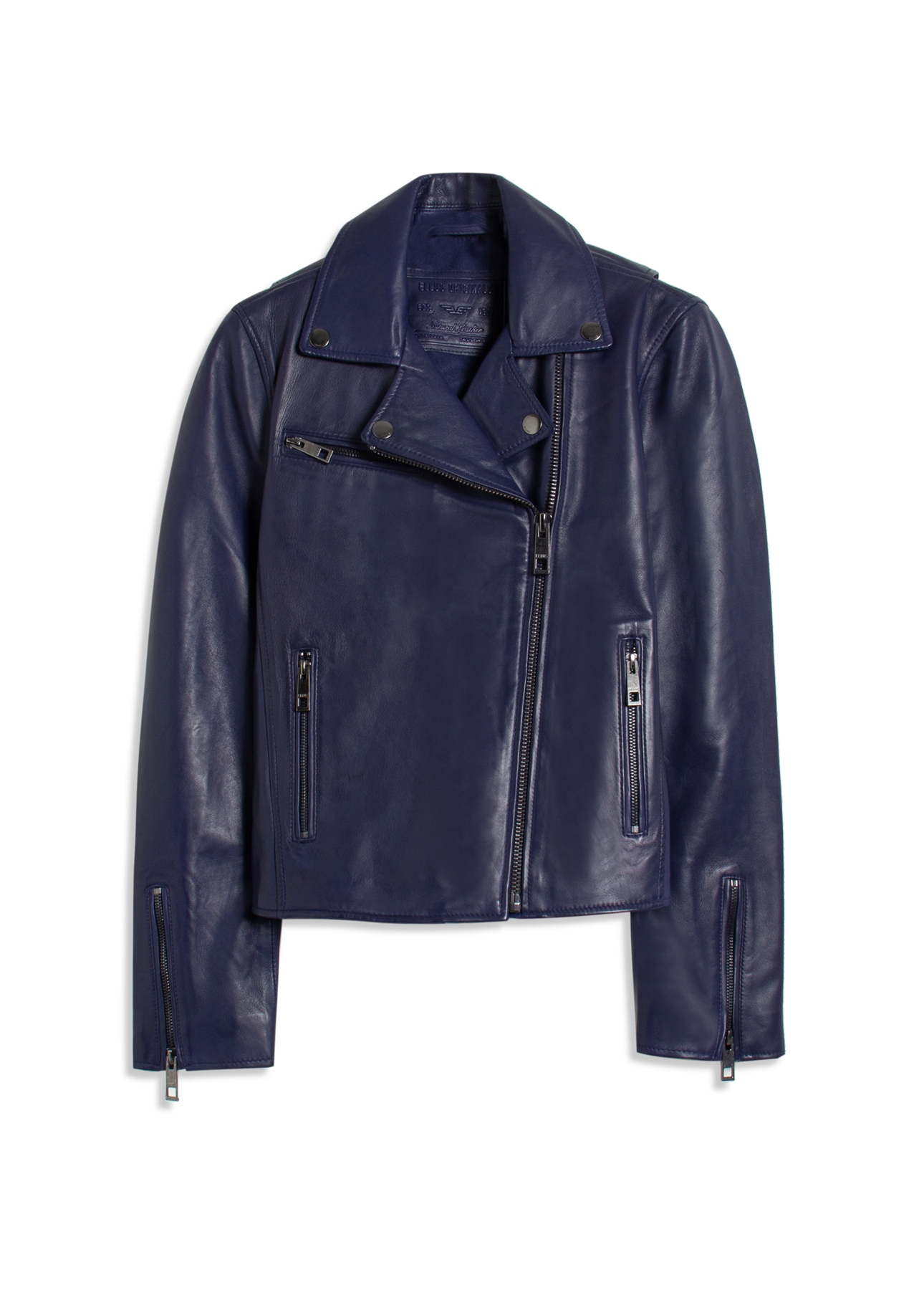 Jaqueta Natural Leather Signature Purple Blue