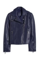 Jaqueta Natural Leather Signature Purple Blue