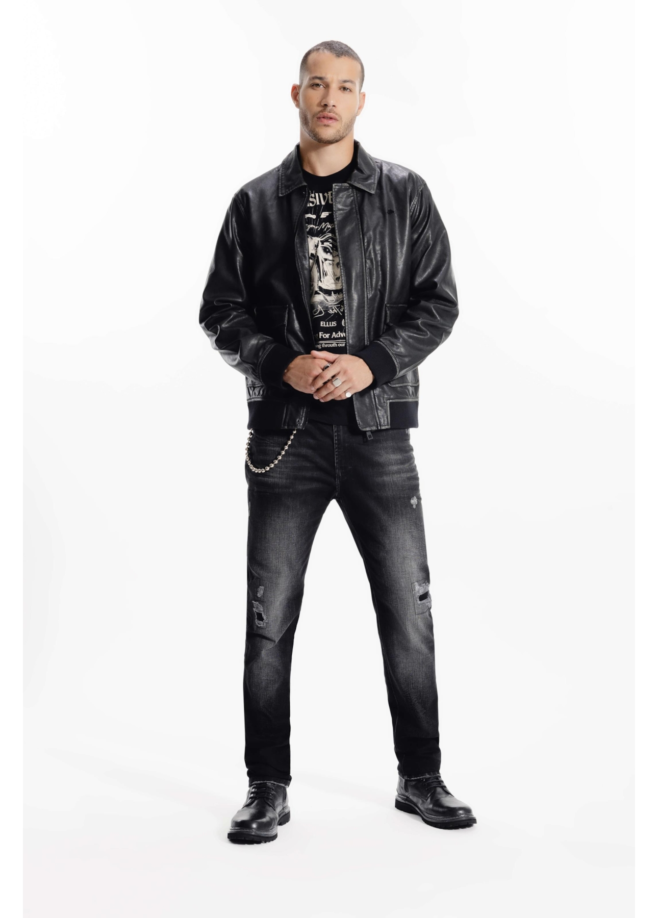 Jaqueta New Aviator Preto