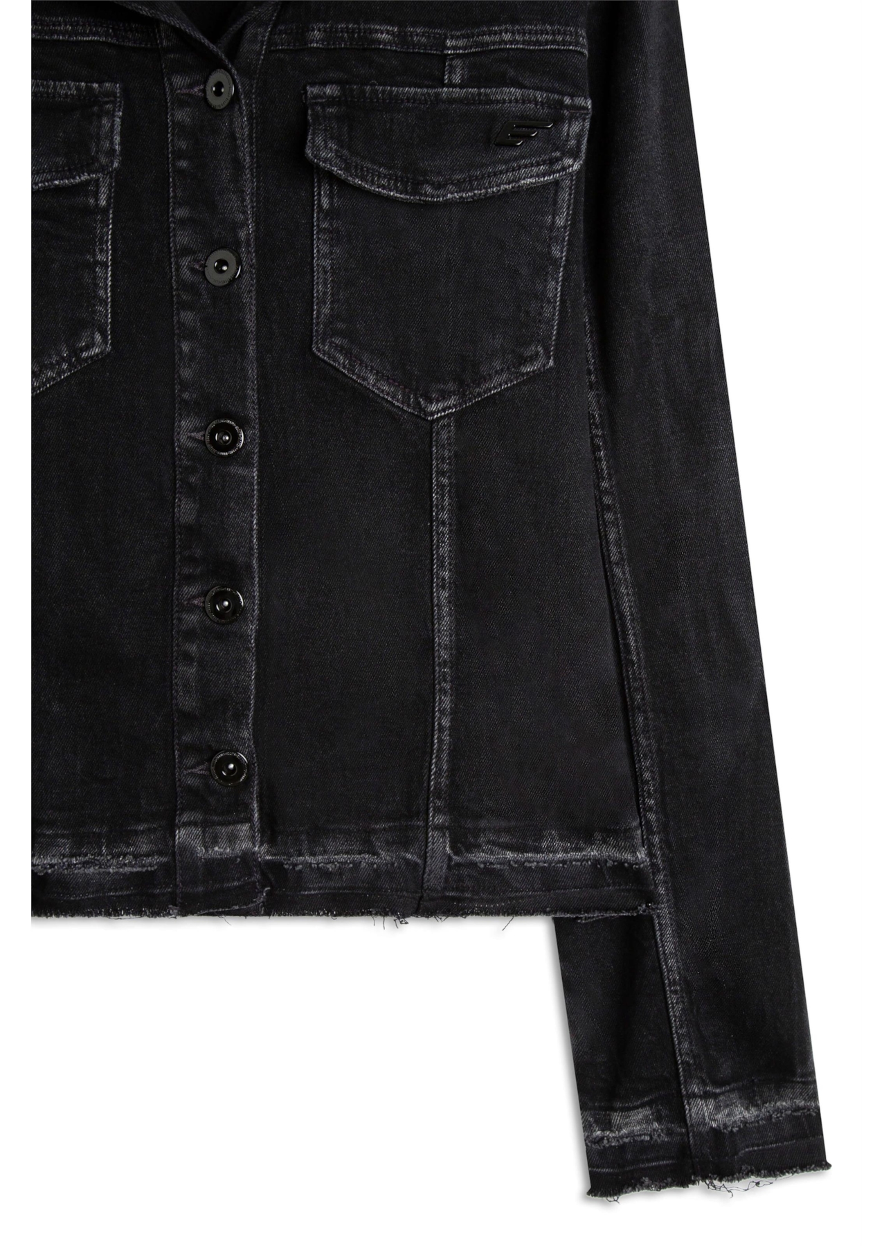 Jaqueta New Black Elastic 1875-Lav.Black C/ Tie Dye