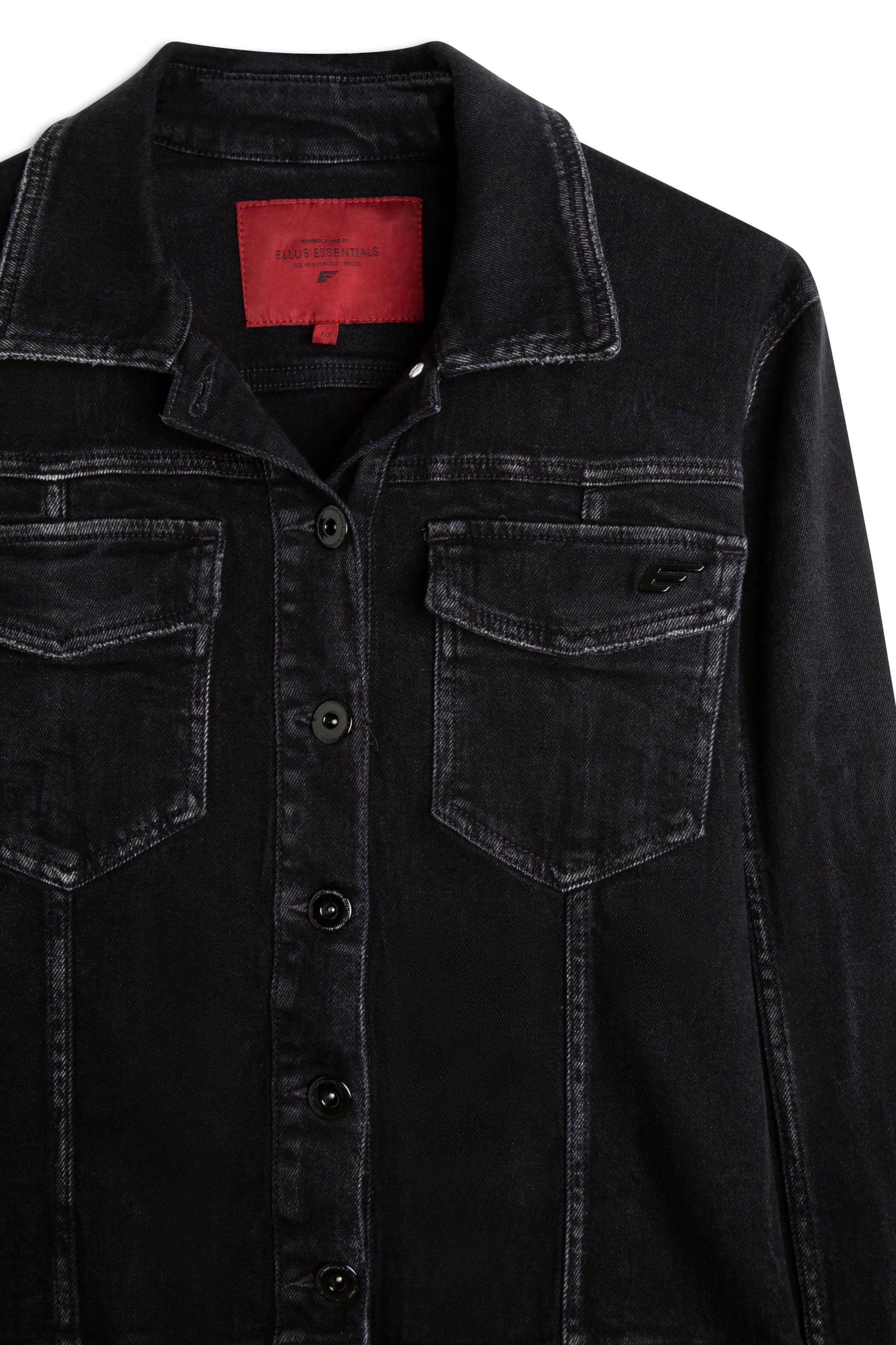 Jaqueta New Black Elastic 1875-Lav.Black C/ Tie Dye