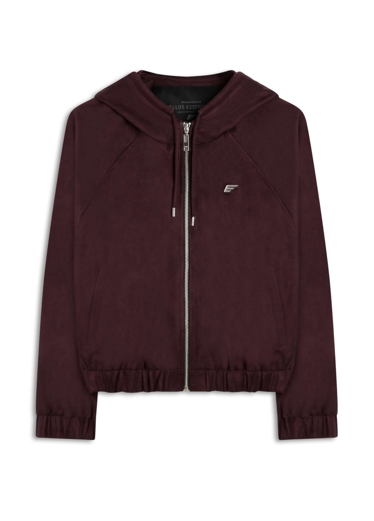 Jaqueta Nobu Raglan Hood Dark Wine