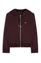 Jaqueta Nobu Raglan Hood Dark Wine