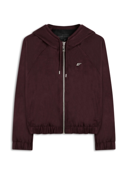 Jaqueta Nobu Raglan Hood Dark Wine