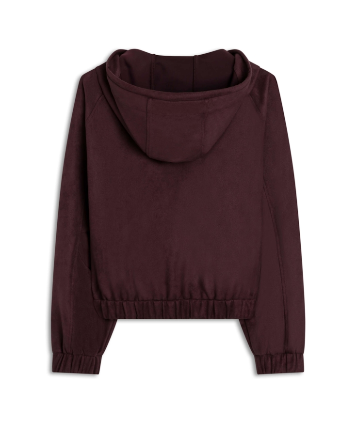 Jaqueta Nobu Raglan Hood Dark Wine