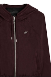Jaqueta Nobu Raglan Hood Dark Wine