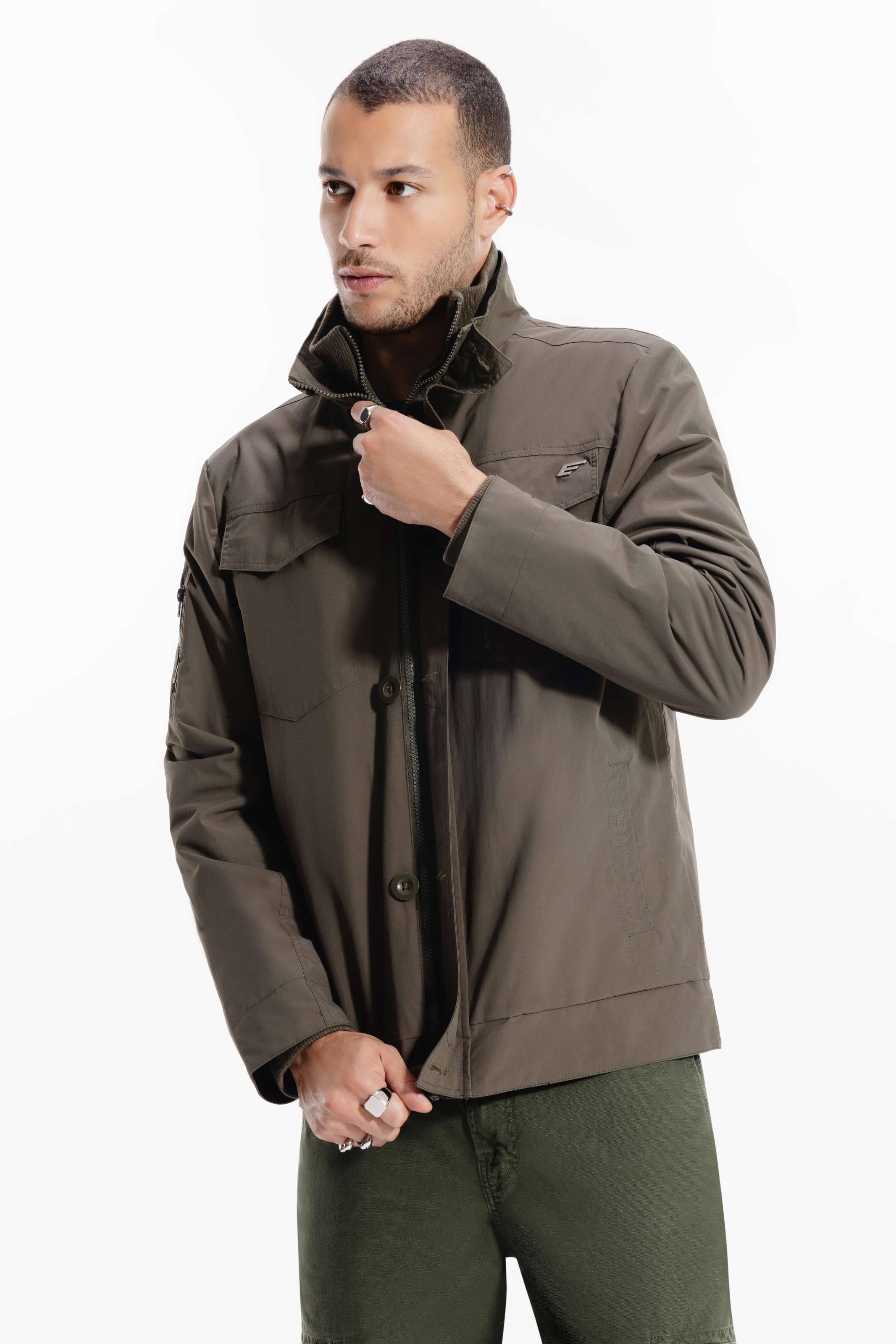 Jaqueta Ny Twill Pockets Verde Militar