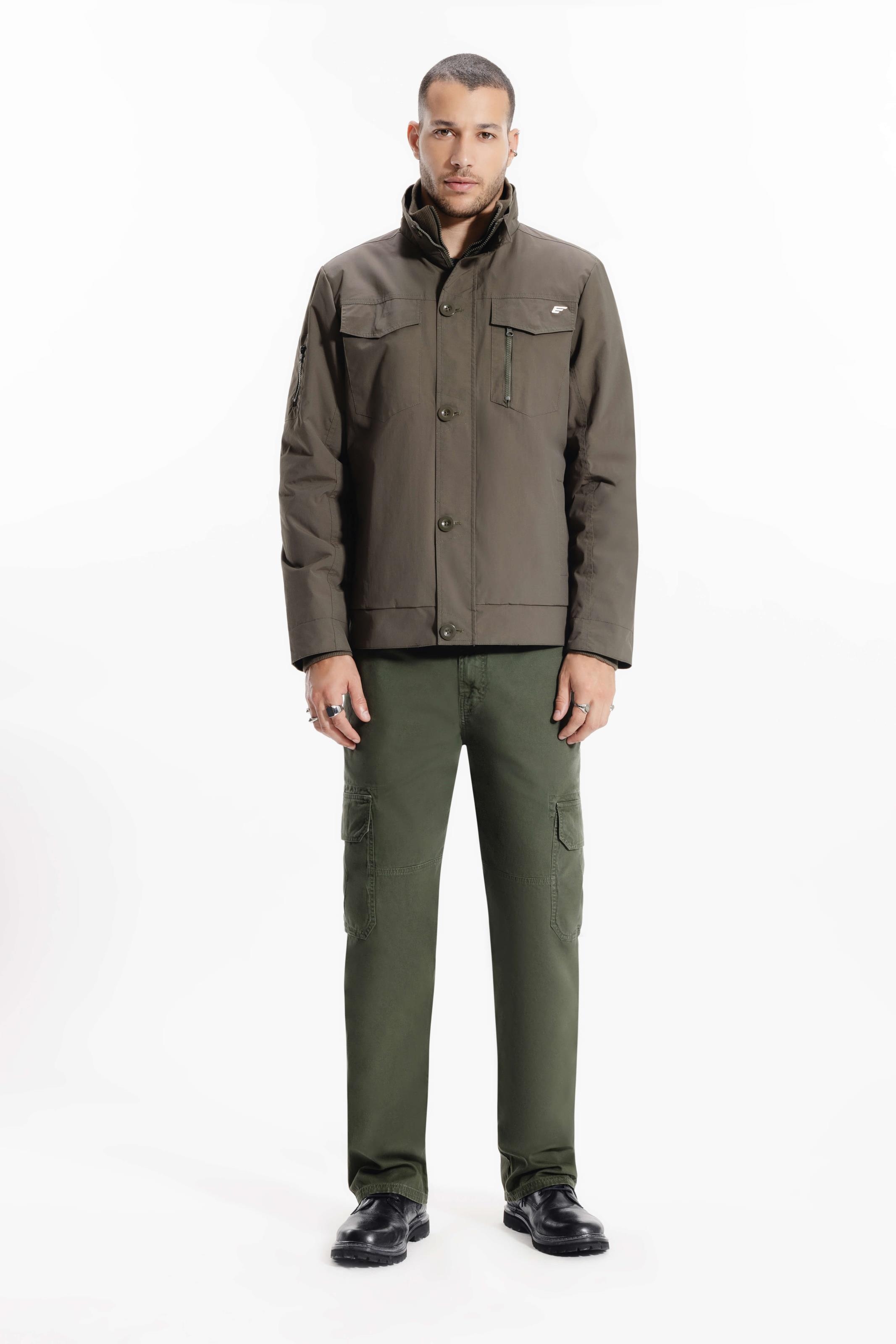 Jaqueta Ny Twill Pockets Verde Militar