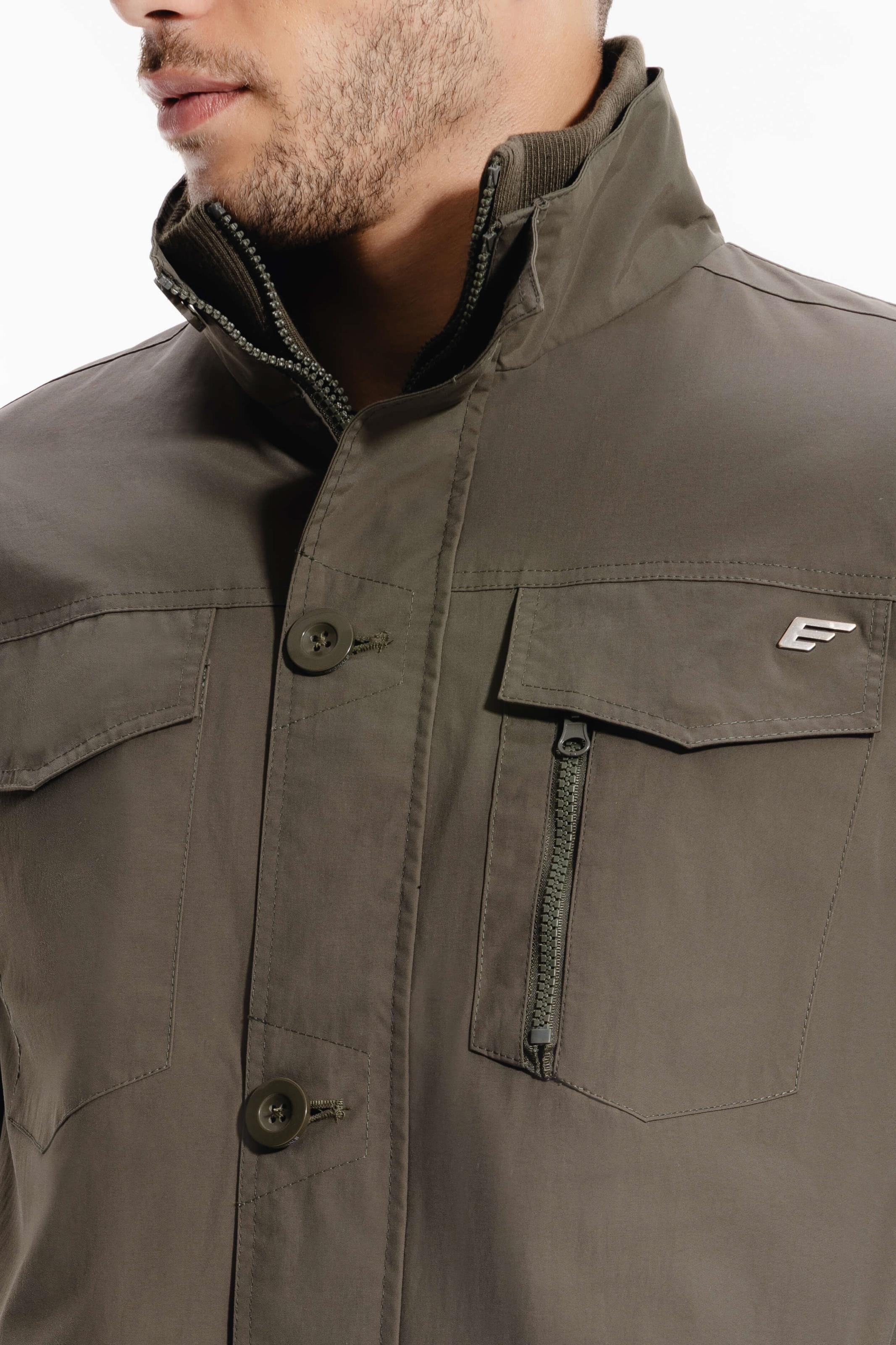 Jaqueta Ny Twill Pockets Verde Militar