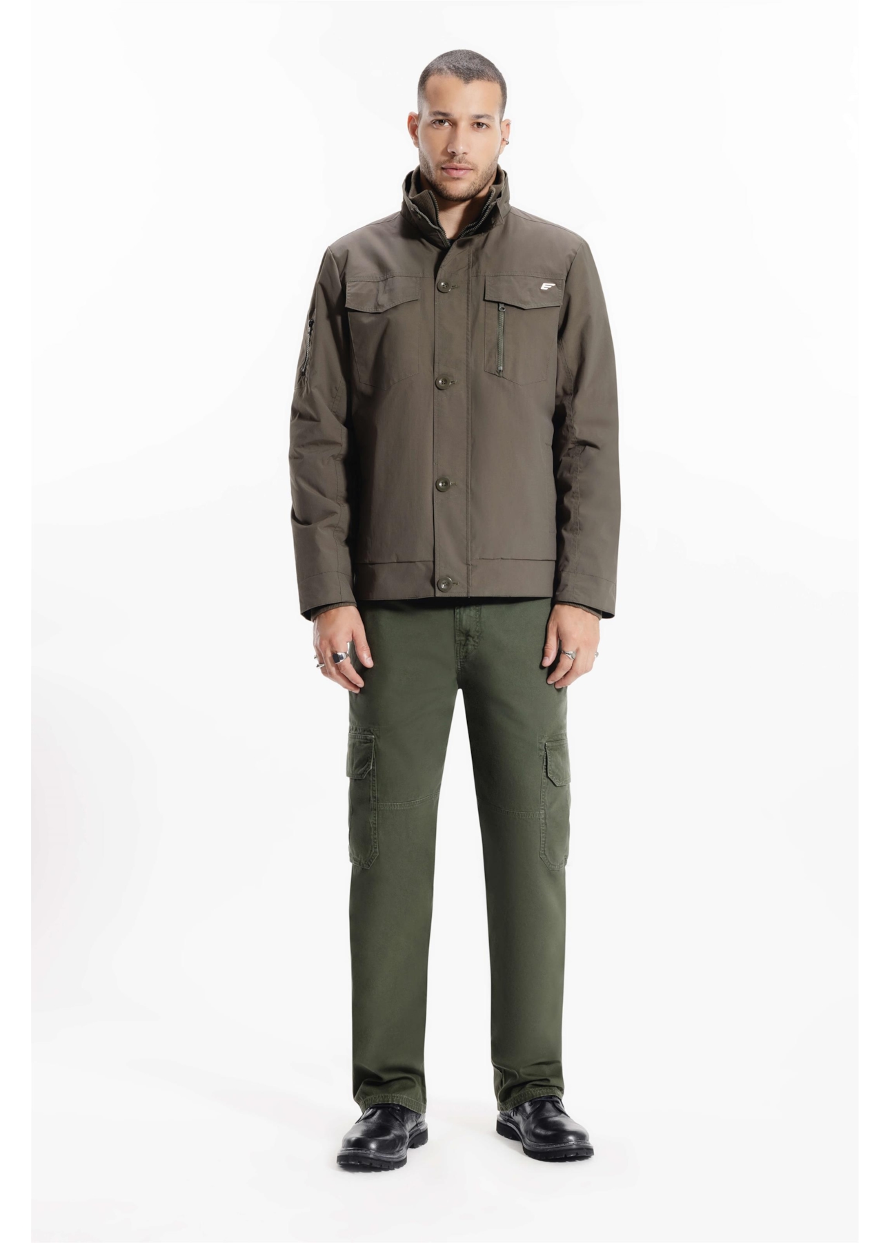 Jaqueta Ny Twill Pockets Verde Militar