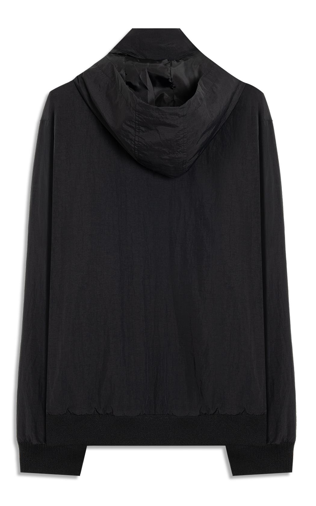 Jaqueta Nylon Ribbon Hood Preto