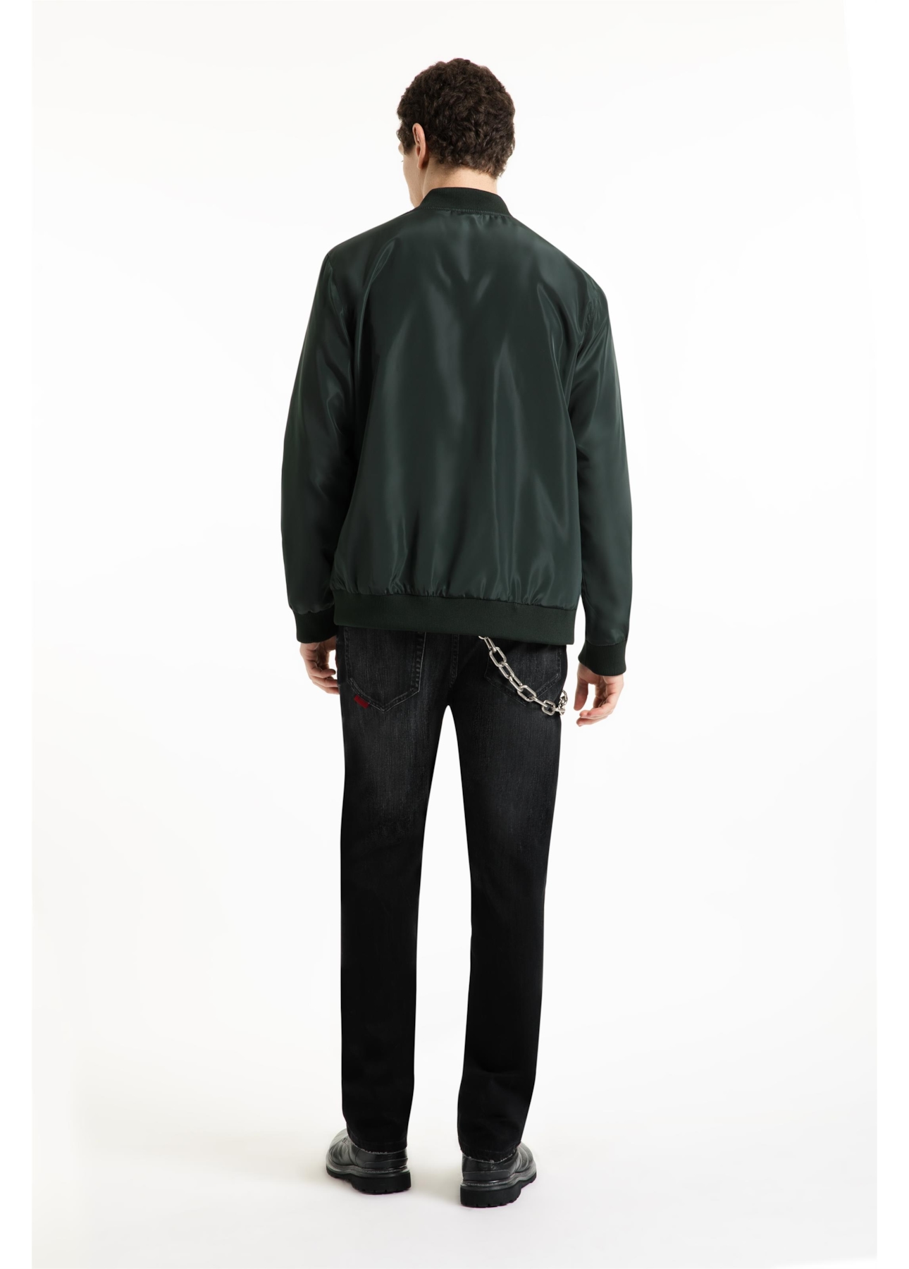 Jaqueta Nylon Light Bomber Verde Escuro
