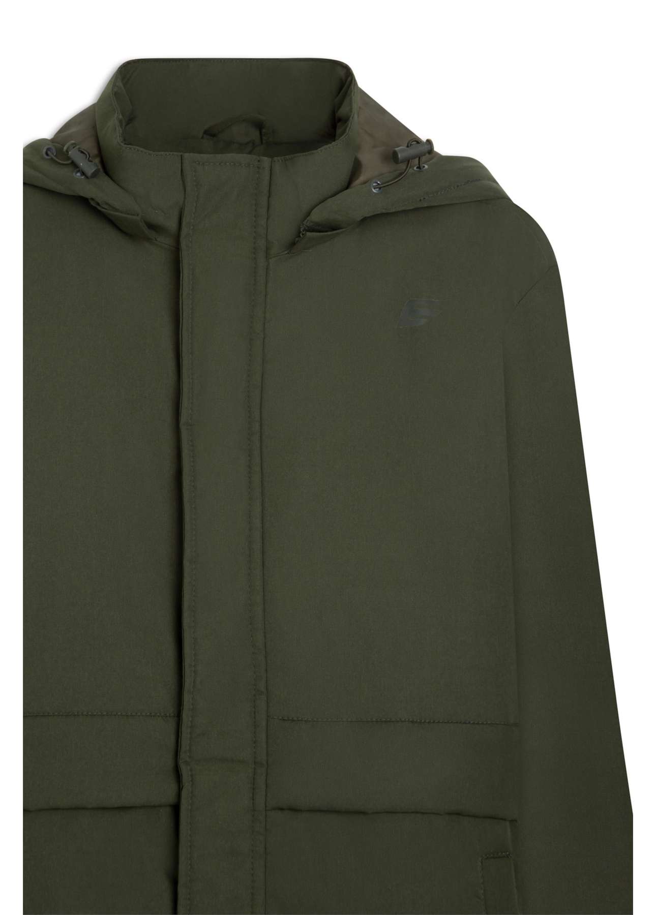 Jaqueta Nylon Long Matte Verde Militar