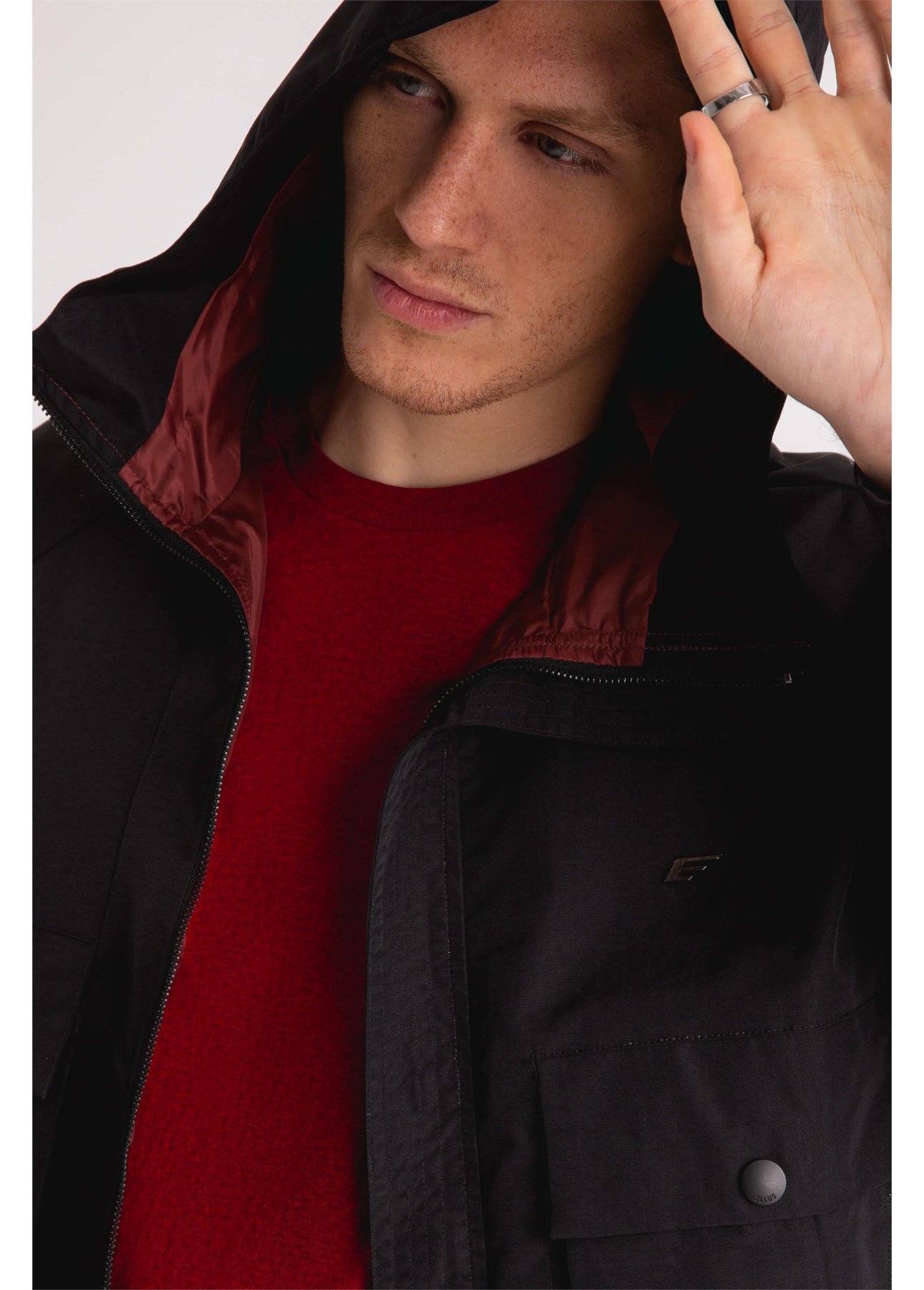 Jaqueta Nylon Ny Ribbon Hood Preto