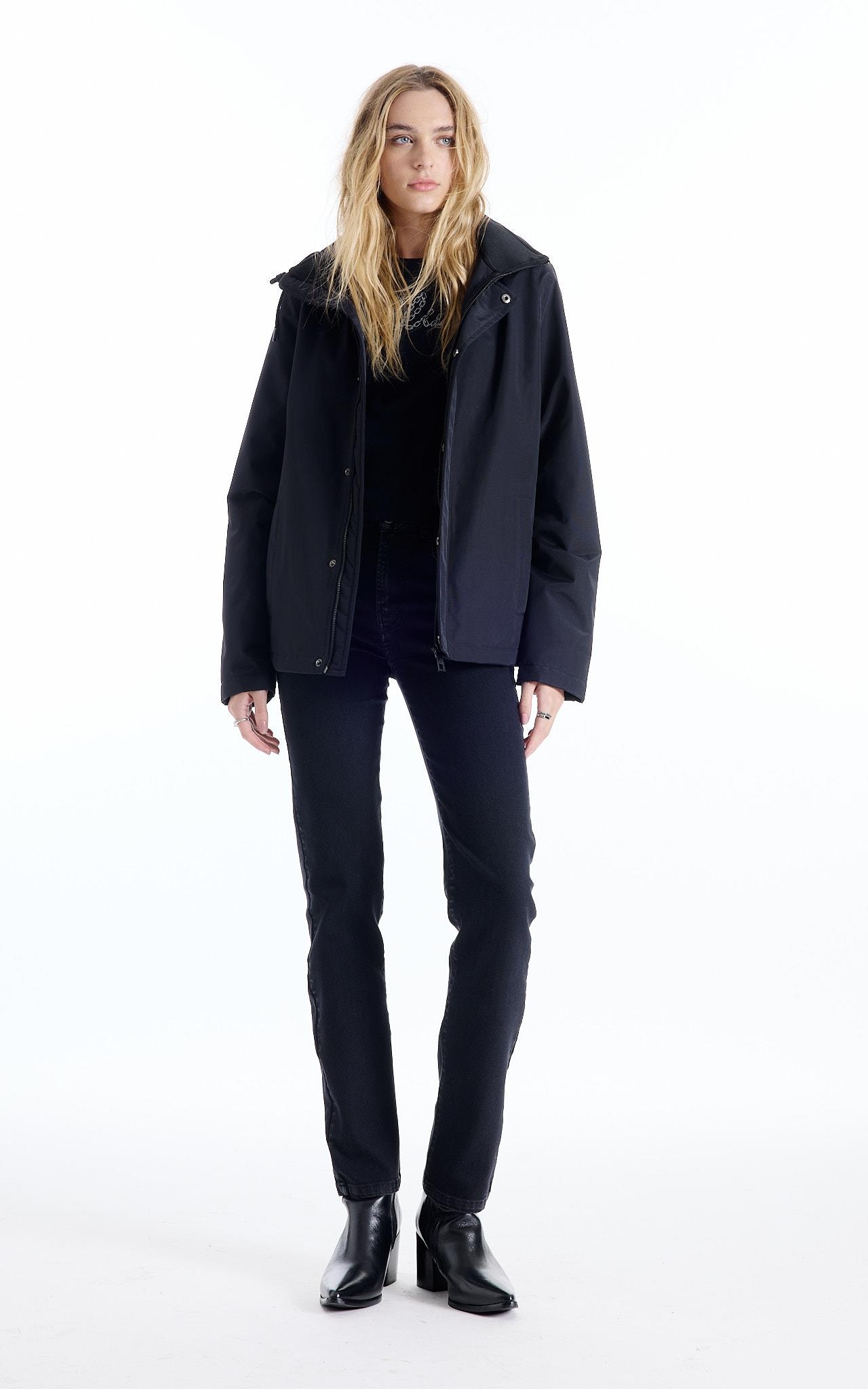 Jaqueta Nylon Ny Ribbon Hood Preto