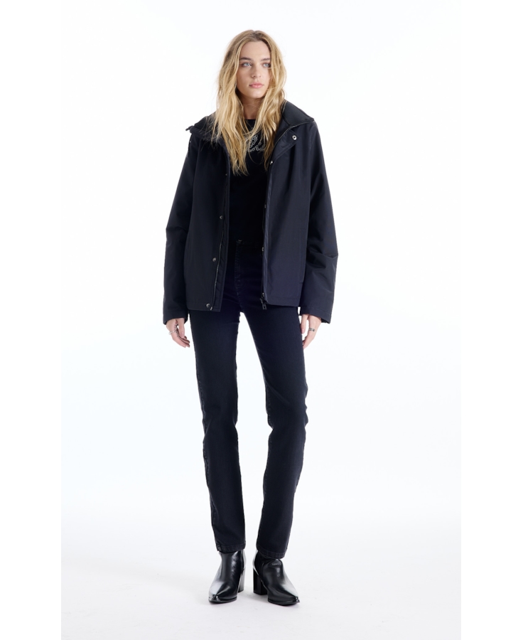 Jaqueta Nylon Ny Ribbon Hood Preto