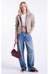 Jaqueta Nylon Padding Bomber Caqui                                   