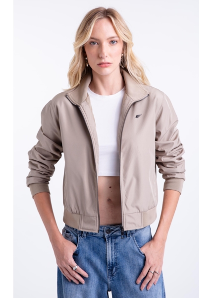 Jaqueta Nylon Padding Bomber Caqui
