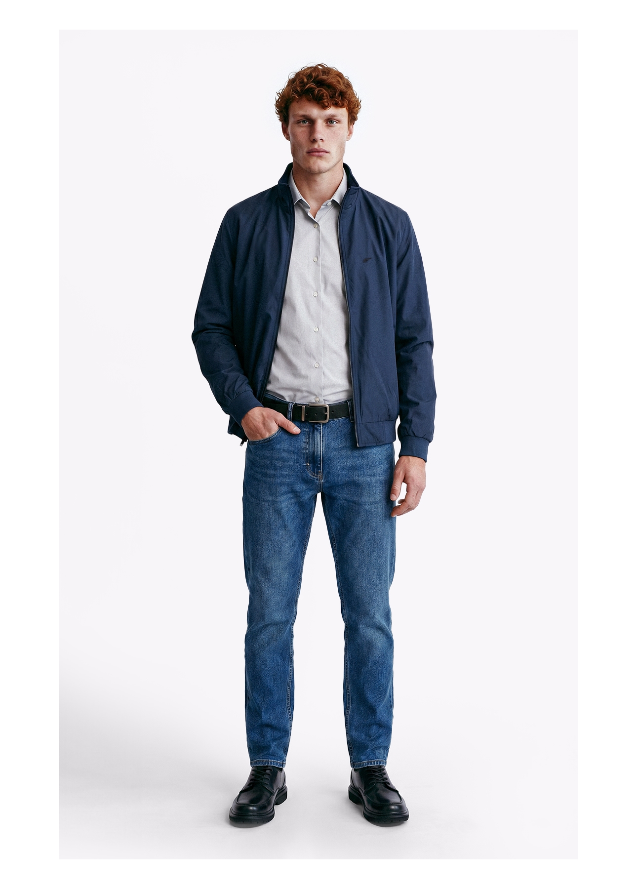 Jaqueta Nylon Padding Bomber Dark Navy