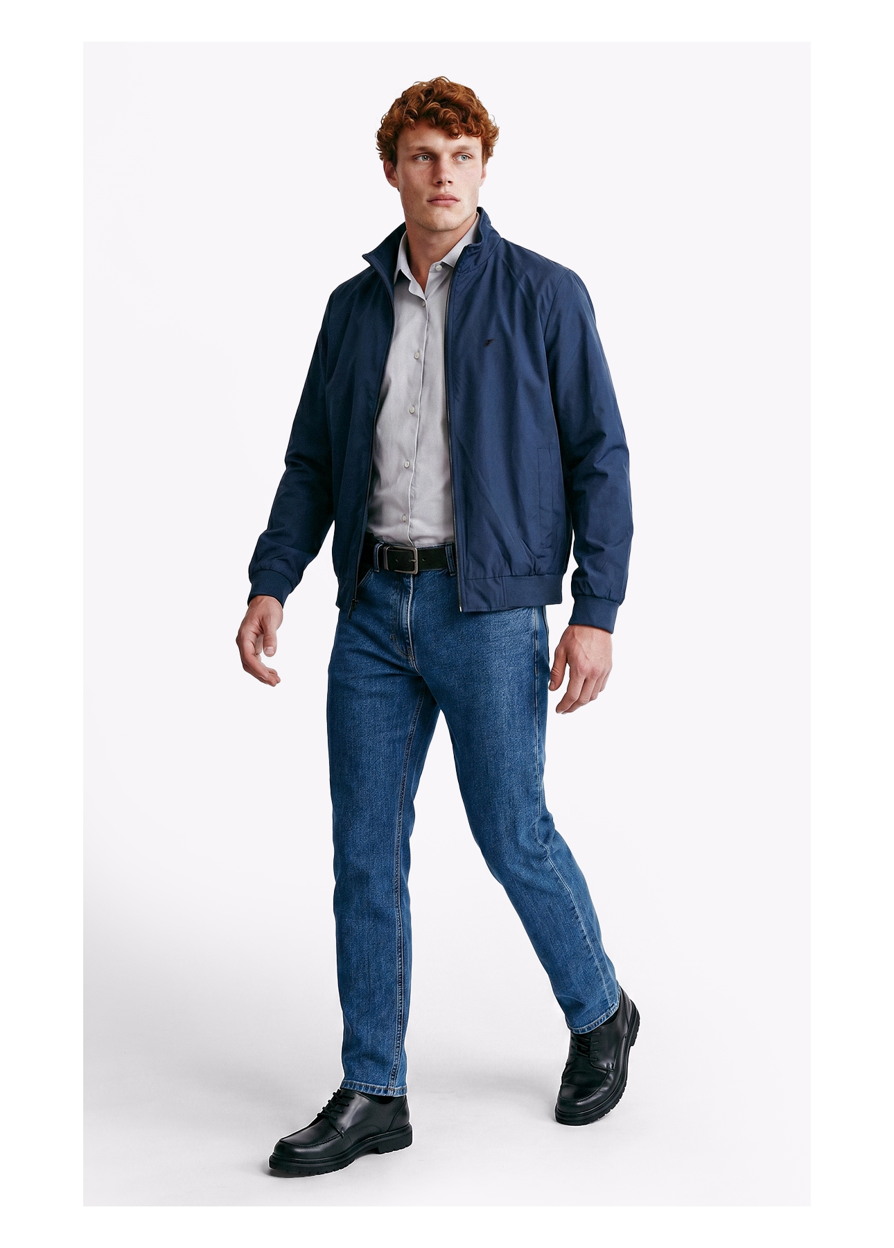 Jaqueta Nylon Padding Bomber Dark Navy