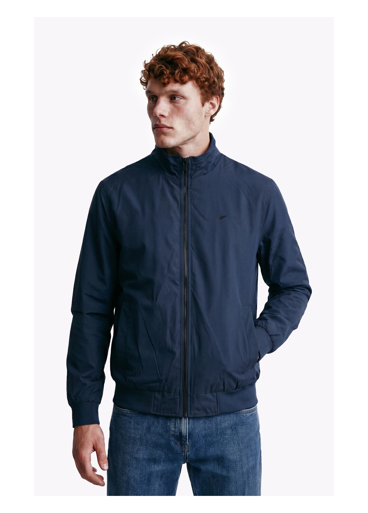 Jaqueta Nylon Padding Bomber Dark Navy