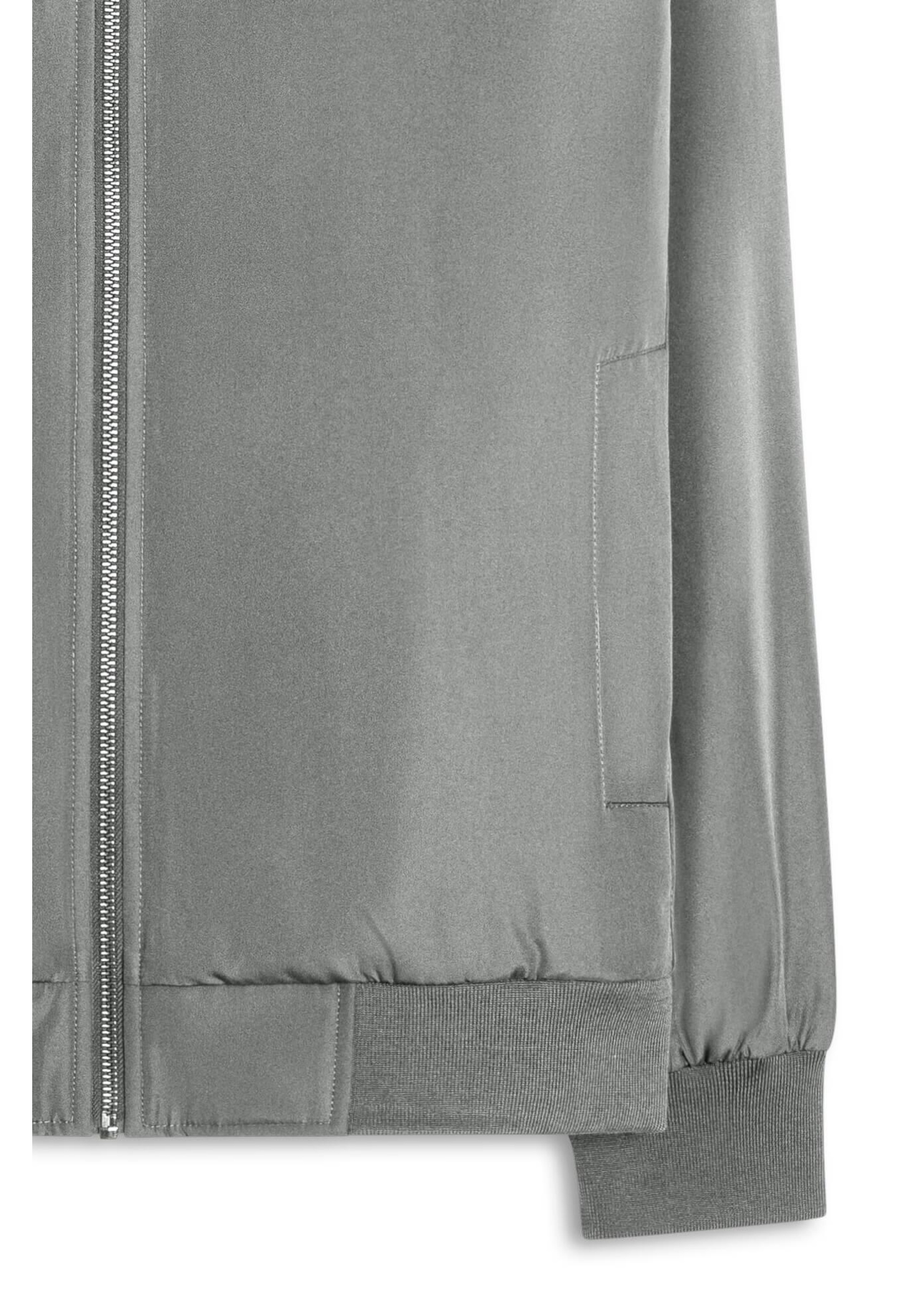 Jaqueta Nylon Padding Bomber Grafite
