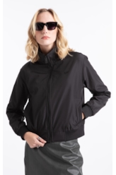 Jaqueta Nylon Padding Bomber Preto