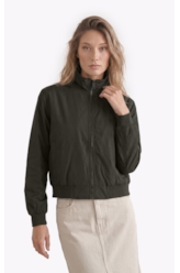 Jaqueta Nylon Padding Bomber  Tabaco