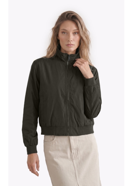 Jaqueta Nylon Padding Bomber  Tabaco