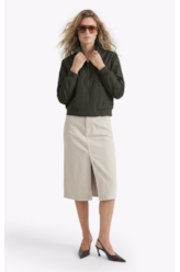 Jaqueta Nylon Padding Bomber  Tabaco