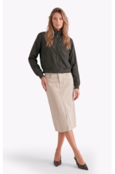 Jaqueta Nylon Padding Bomber  Tabaco