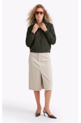 Jaqueta Nylon Padding Bomber  Tabaco
